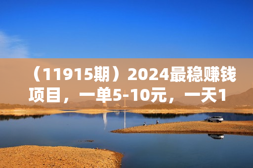 （11915期）2024最稳赚钱项目，一单5-10元，一天100单，轻松月入2w+
