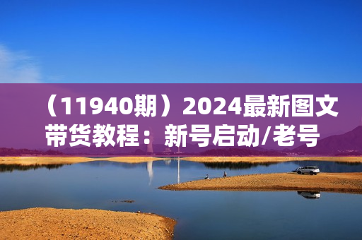 （11940期）2024最新图文带货教程：新号启动/老号转型/半小时涨3000粉/找素材/剪辑