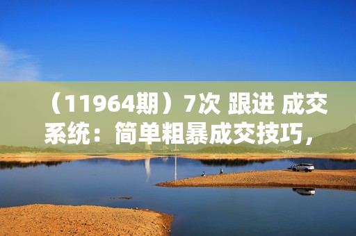 （11964期）7次 跟进 成交系统：简单粗暴成交技巧，目前知道的人不到1%