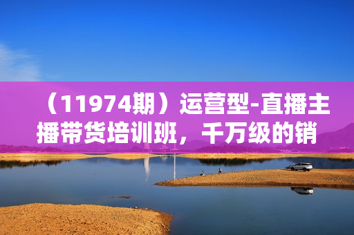 （11974期）运营型-直播主播带货培训班，千万级的销售额直播间带货运营秘籍（9节课）