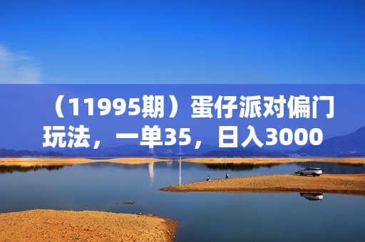 （11995期）蛋仔派对偏门玩法，一单35，日入3000+轻轻松松