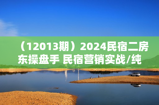 （12013期）2024民宿二房东操盘手 民宿营销实战/纯干货/零忽悠/手把手教你做营销/21节