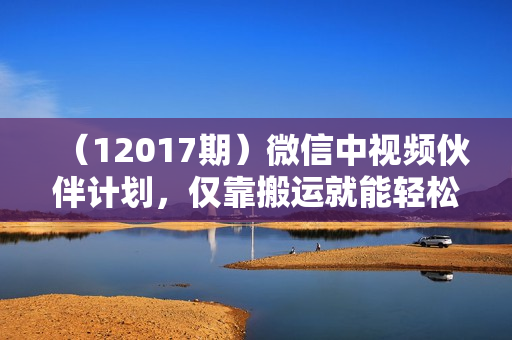 （12017期）微信中视频伙伴计划，仅靠搬运就能轻松实现日入500+，关键操作还简单，