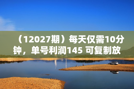 （12027期）每天仅需10分钟，单号利润145 可复制放大 简单0成本