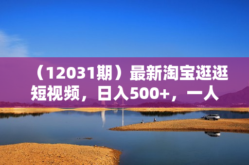 （12031期）最新淘宝逛逛短视频，日入500+，一人可三号，简单操作易上手