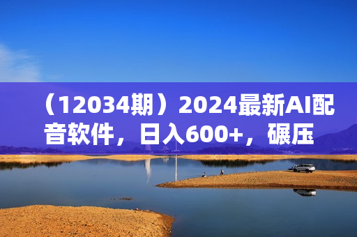 （12034期）2024最新AI配音软件，日入600+，碾压市面所有配音软件，完全免费
