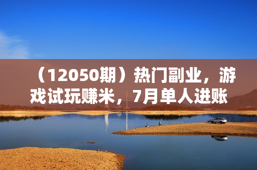 （12050期）热门副业，游戏试玩赚米，7月单人进账30987，简单稳定！
