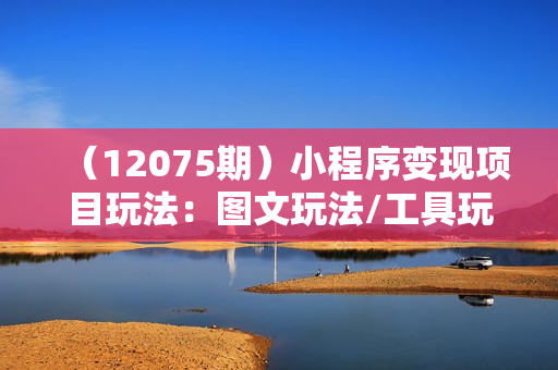 （12075期）小程序变现项目玩法：图文玩法/工具玩法/小游戏玩法/稳定高收入/173节课程