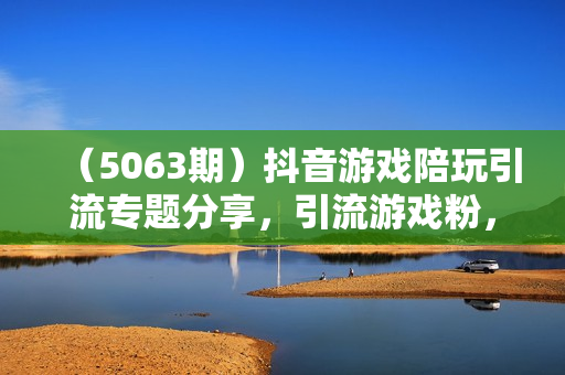 （5063期）抖音游戏陪玩引流专题分享，引流游戏粉，流量供给足够大