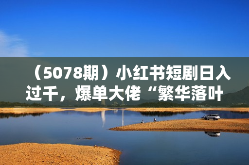 （5078期）小红书短剧日入过千，爆单大佬“繁华落叶”分享二创实操经验