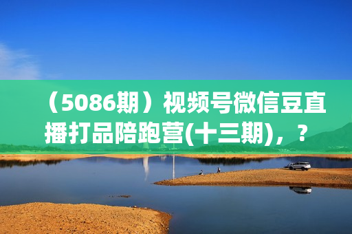 （5086期）视频号微信豆直播打品陪跑营(十三期)，?做不?自?流然?冷?动启?也不不做私域，?接直?通?付过?费拿结果
