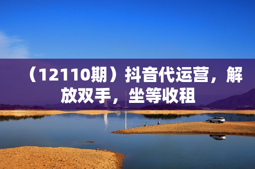 （12110期）抖音代运营，解放双手，坐等收租
