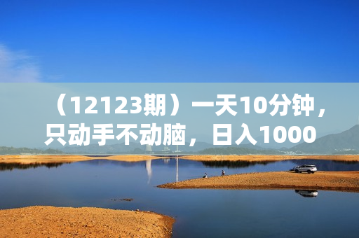 （12123期）一天10分钟，只动手不动脑，日入1000+