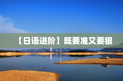 【日语进阶】既要准又要狠