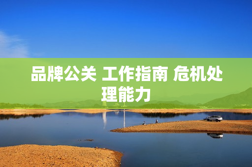 品牌公关 工作指南 危机处理能力