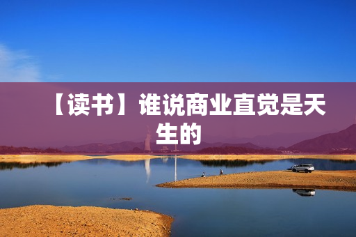 【读书】谁说商业直觉是天生的