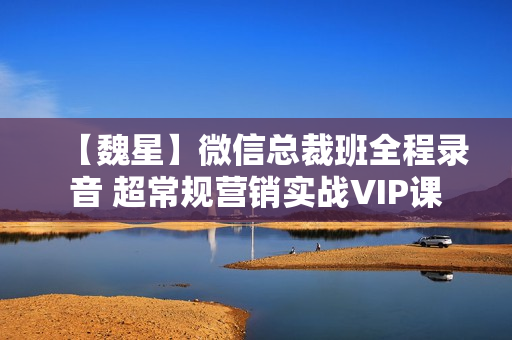 【魏星】微信总裁班全程录音 超常规营销实战VIP课