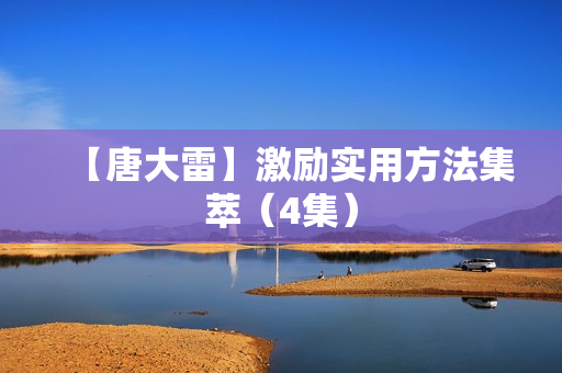 【唐大雷】激励实用方法集萃（4集）