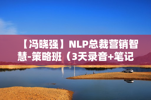 【冯晓强】NLP总裁营销智慧-策略班（3天录音+笔记全集）