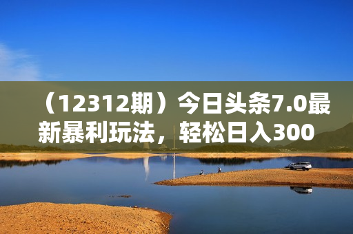 （12312期）今日头条7.0最新暴利玩法，轻松日入3000+