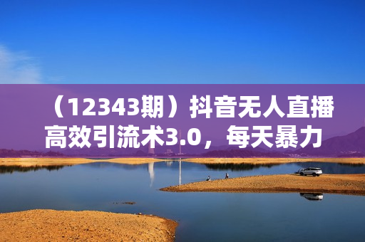 （12343期）抖音无人直播高效引流术3.0，每天暴力引流300+创业粉，变现能力超强，