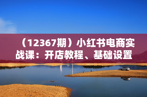 （12367期）小红书电商实战课：开店教程、基础设置到商品发布，开启你的电商变现之路