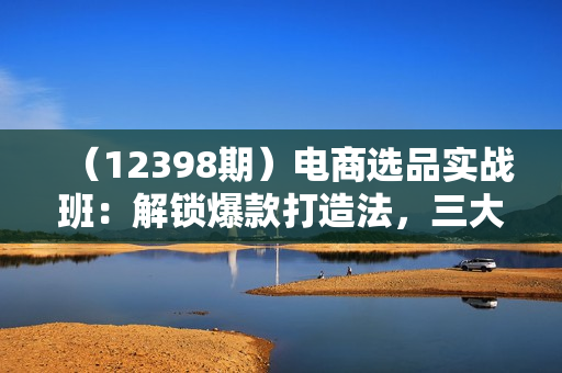 （12398期）电商选品实战班：解锁爆款打造法，三大思维引领利润飙升