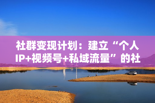 社群变现计划：建立“个人IP+视频号+私域流量”的社群商业模式轻松赚钱