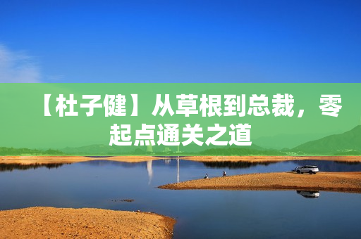 【杜子健】从草根到总裁，零起点通关之道