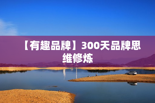 【有趣品牌】300天品牌思维修炼