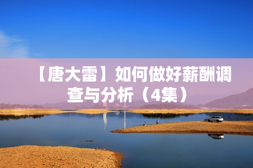 【唐大雷】如何做好薪酬调查与分析（4集）