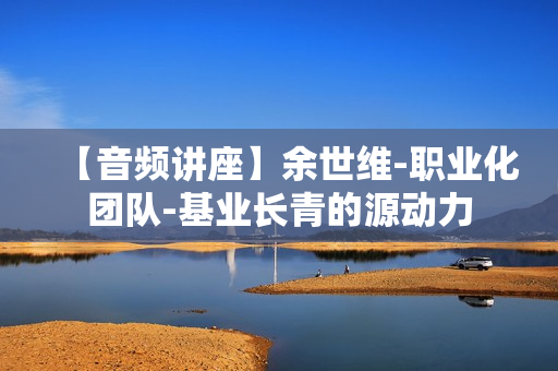 【音频讲座】余世维-职业化团队-基业长青的源动力
