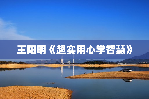 王阳明《超实用心学智慧》