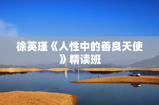 徐英瑾《人性中的善良天使》精读班