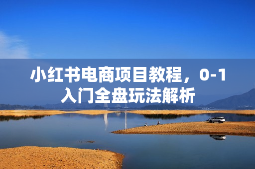 小红书电商项目教程，0-1入门全盘玩法解析