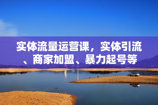 实体流量运营课，实体引流、商家加盟、暴力起号等