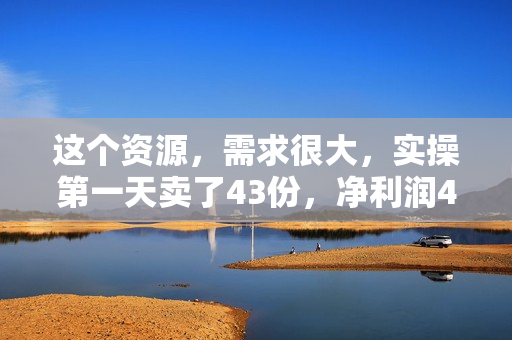 这个资源，需求很大，实操第一天卖了43份，净利润425【揭秘】