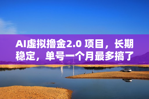 AI虚拟撸金2.0 项目，长期稳定，单号一个月最多搞了1.6W