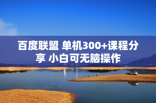 百度联盟 单机300+课程分享 小白可无脑操作