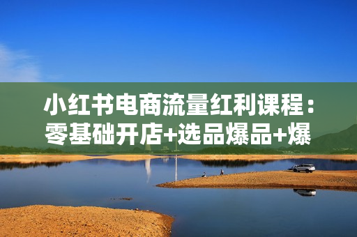 小红书电商流量红利课程：零基础开店+选品爆品+爆文笔记+卖货指南