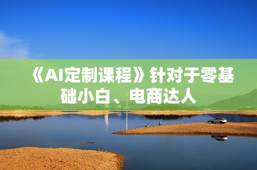 《AI定制课程》针对于零基础小白、电商达人