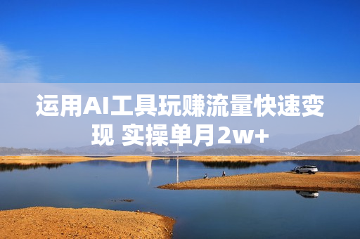 运用AI工具玩赚流量快速变现 实操单月2w+