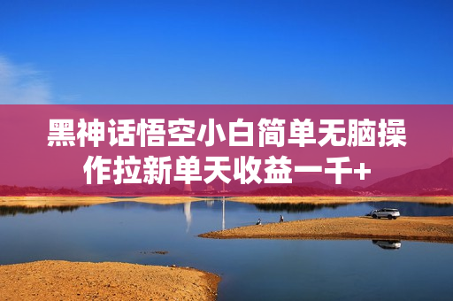 黑神话悟空小白简单无脑操作拉新单天收益一千+