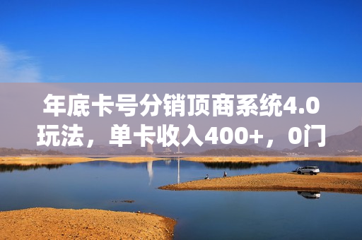 年底卡号分销顶商系统4.0玩法，单卡收入400+，0门槛，无脑操作，矩阵操