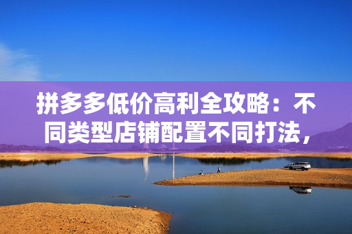拼多多低价高利全攻略：不同类型店铺配置不同打法，无货源玩法与选品方法