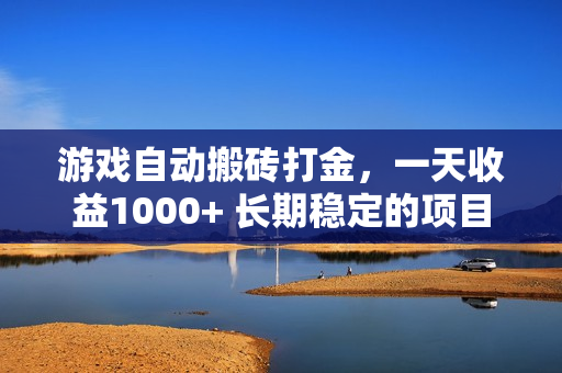 游戏自动搬砖打金，一天收益1000+ 长期稳定的项目