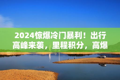 2024惊爆冷门暴利！出行高峰来袭，里程积分，高爆发期，一单300+—2000