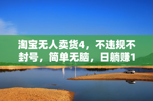 淘宝无人卖货4，不违规不封号，简单无脑，日躺赚1000+
