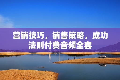 营销技巧，销售策略，成功法则付费音频全套