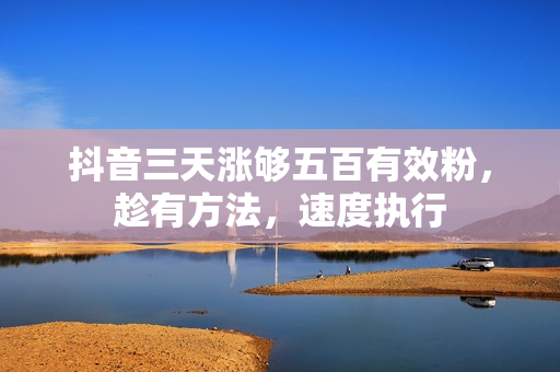 抖音三天涨够五百有效粉，趁有方法，速度执行